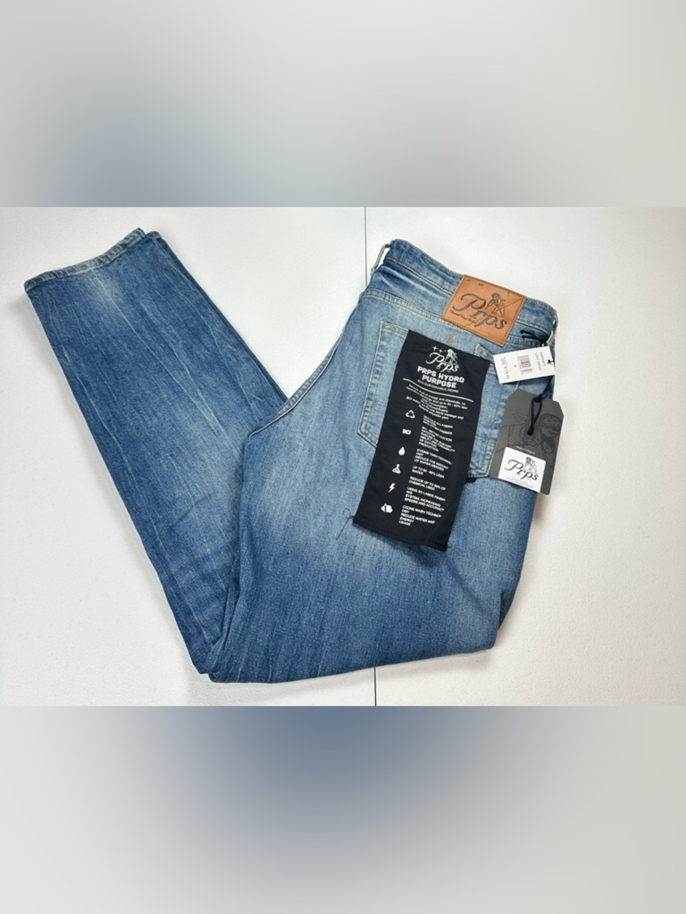 PRPS Jeans Mens Size 38 Le Sabre Japanese Denim Slim Straight Fit Stretch NEW
